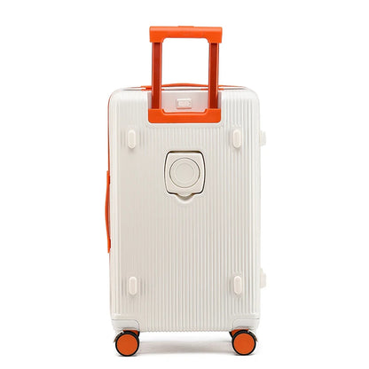 Manufacturer Design Spinner Luggage Phone Holder Drink Holder Suitcase Travelling Trolley Bag Luggage Set with Usb Charging